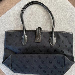 Dooney and Bourke black canvas purse